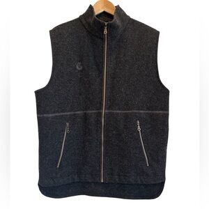 Swanndri Men’s Vest 100% Wool Dark Grey Size Large